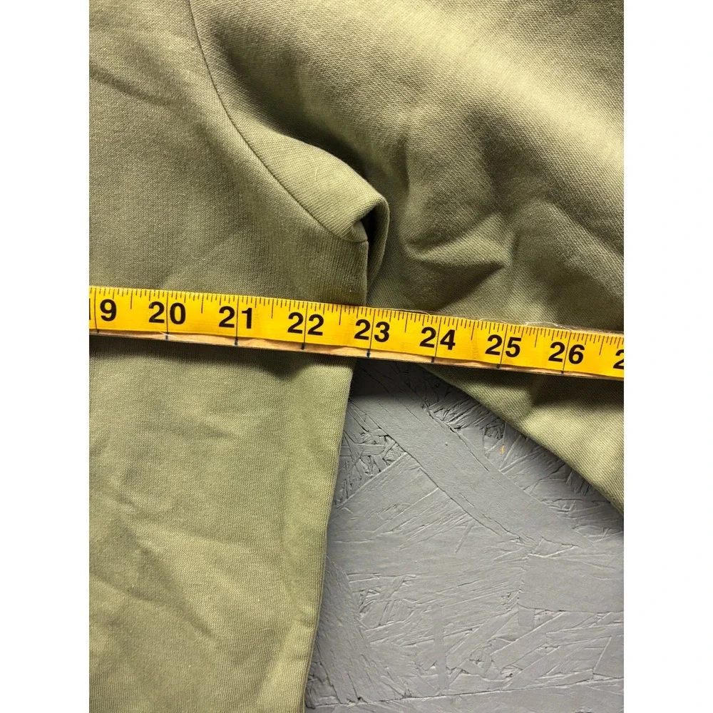 Adidas Feelcozy Fleece Hoodie Mens L Green Embroidered Logo Athleisure NWT